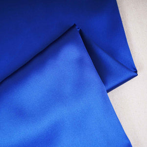 Royal Blue Solid Celina Satin Fabric OE-29009 - TradeUNO