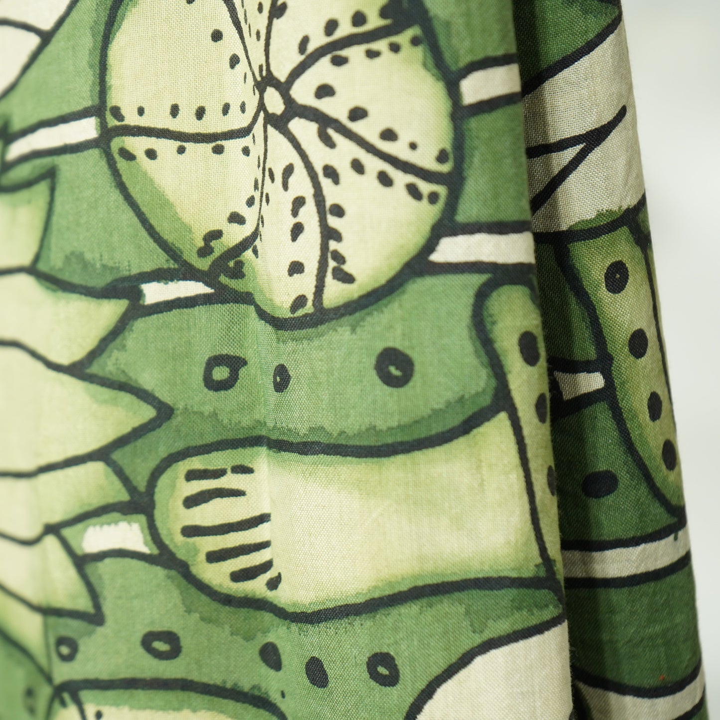 Premium Dark Green kalamkari Prints Pen Kalamkari Dupatta Fabric