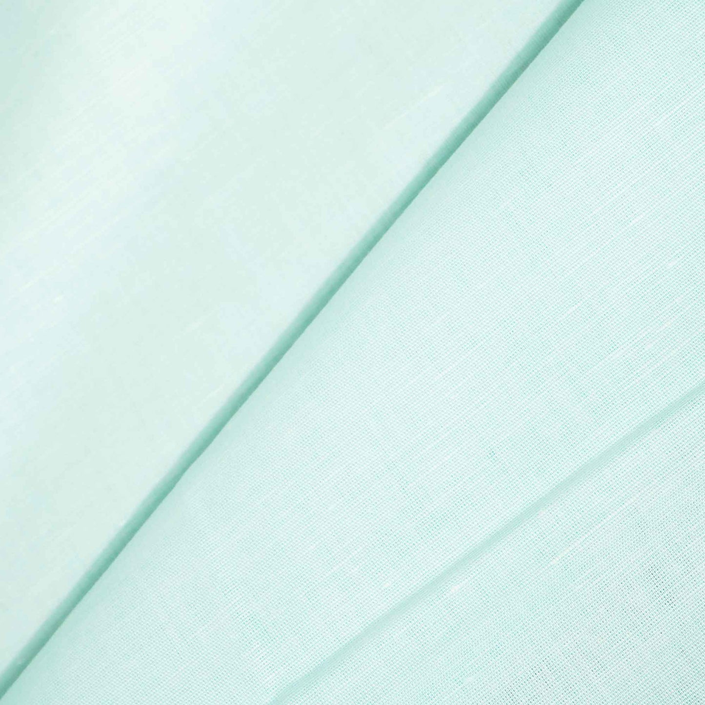 Aqua Blue Solid Cotton Linen MKT-12213