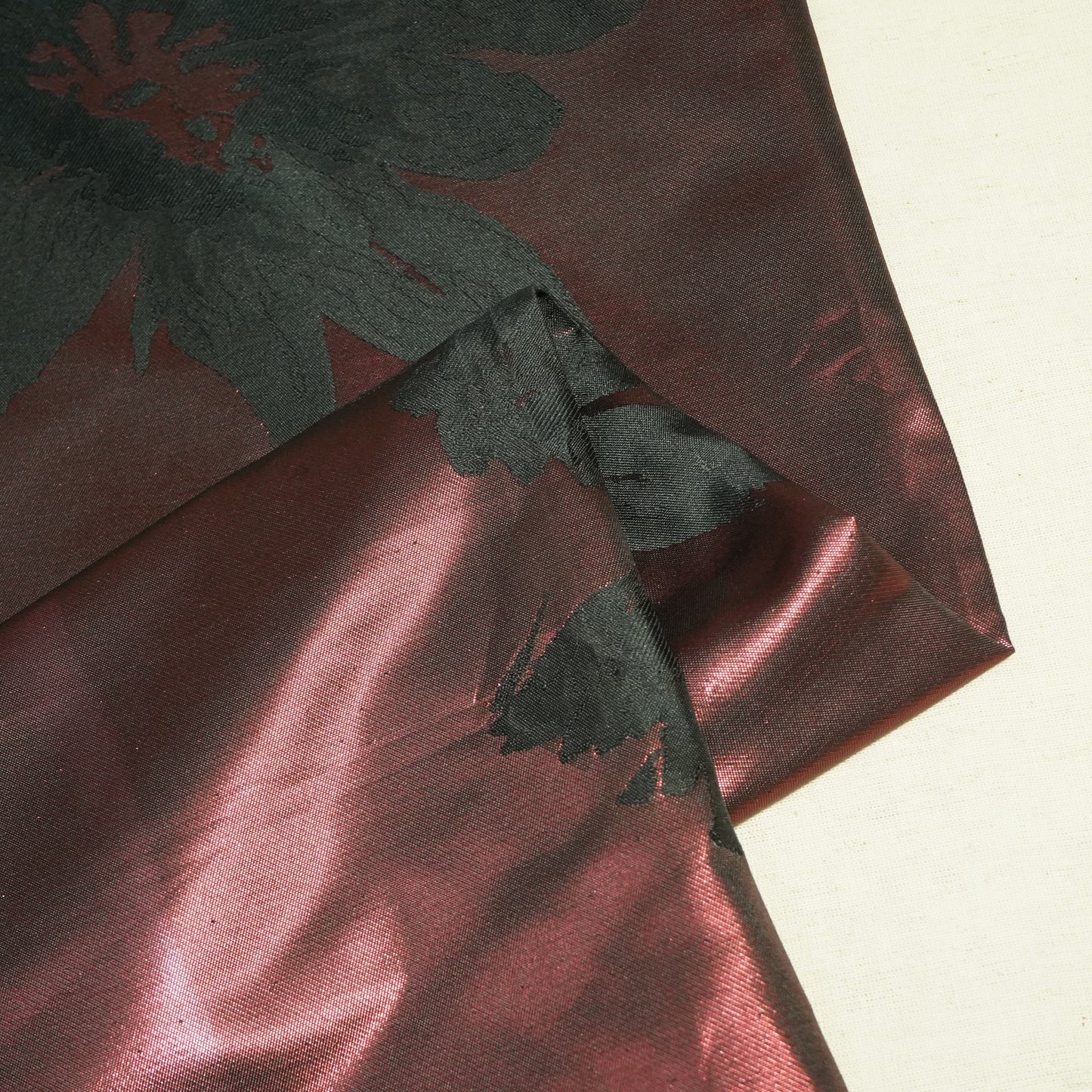 Red Floral Brocade Jacquard OE-12381