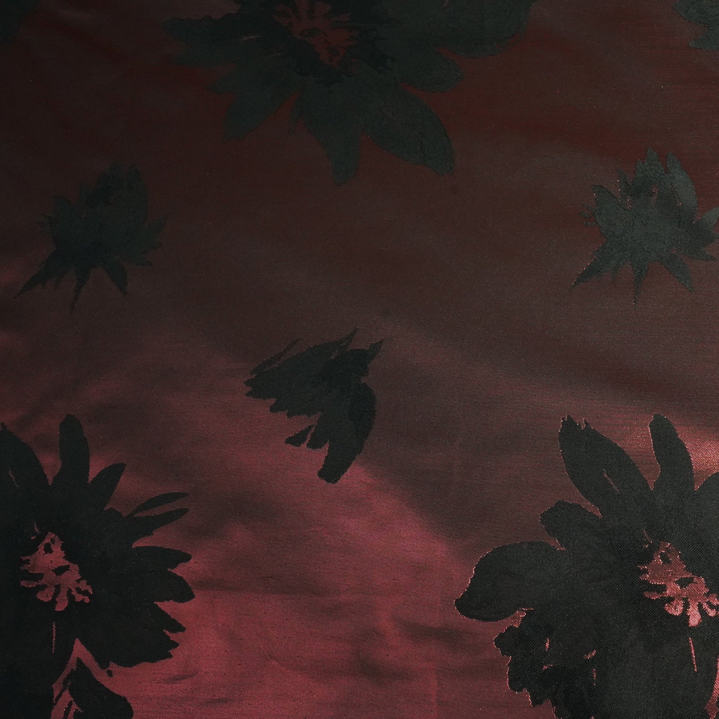 Red Floral Brocade Jacquard OE-12381