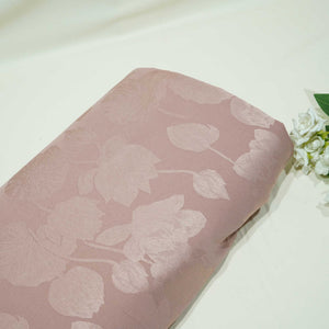 Dull Pink Floral Satin Jacquard OE-12839
