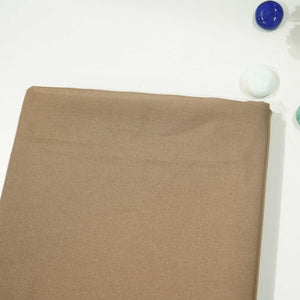 Chocolate Brown Solid Georgette Satin SVF-13371