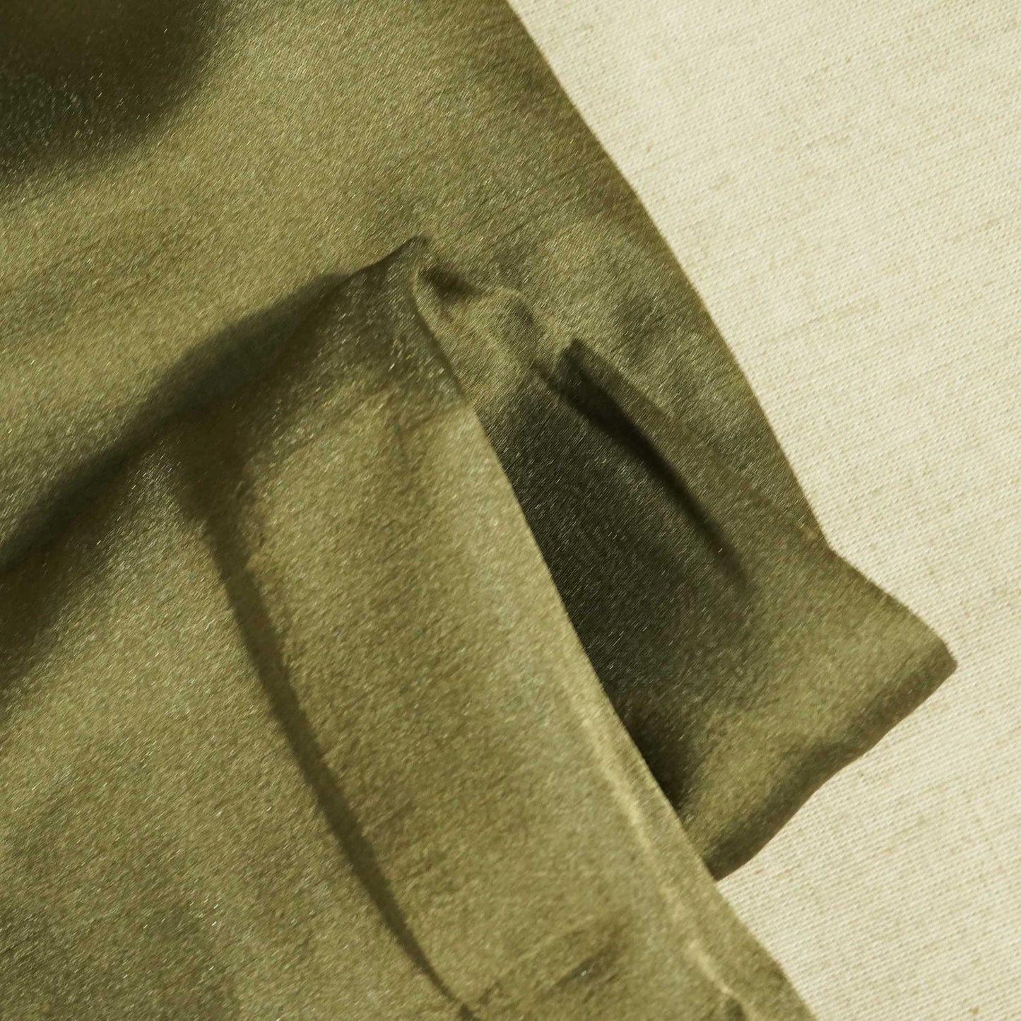 Army Green Solid Bemberg Silk KC-13550