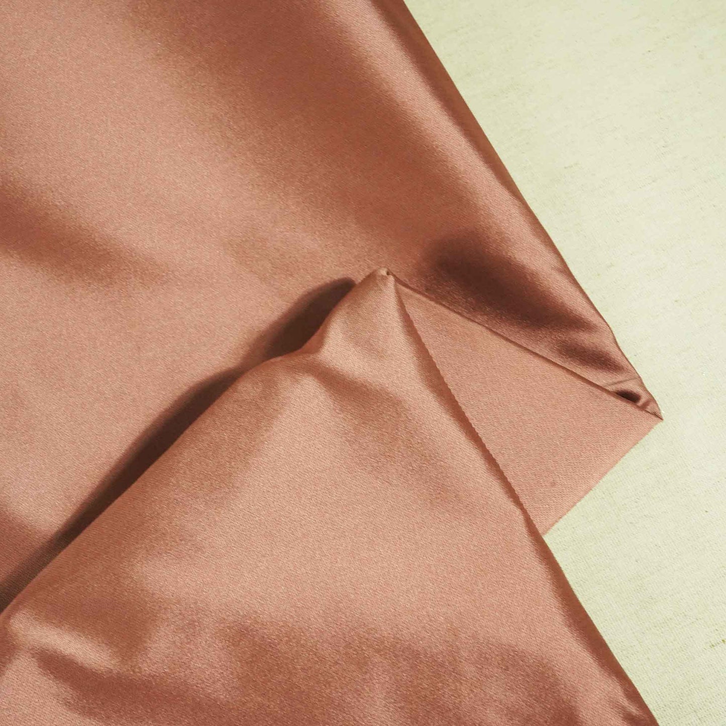 Peach Pink Solid Victoria Satin OE-13899