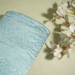 Blue Abstract Weave Knitted OE-13978