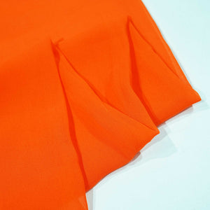 Orange Solid Georgette VF-14044