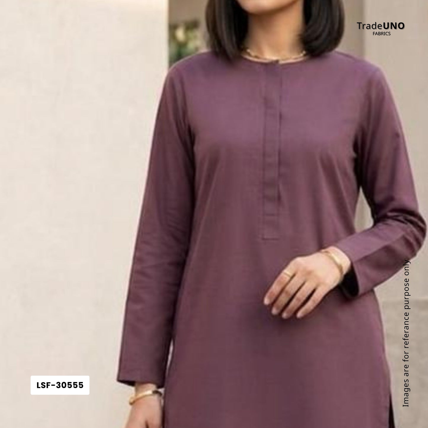 Brown Solid Poplin Fabric LSF-30555 - TradeUNO