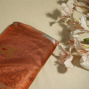 Copper Gold Buti Banarasi Jacquard Tissue KRE-15481