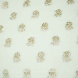 Off White Floral Buti Dyeable Chanderi KRE-15622