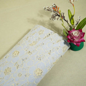 Lavender Floral Crepe Crochet AF-16143