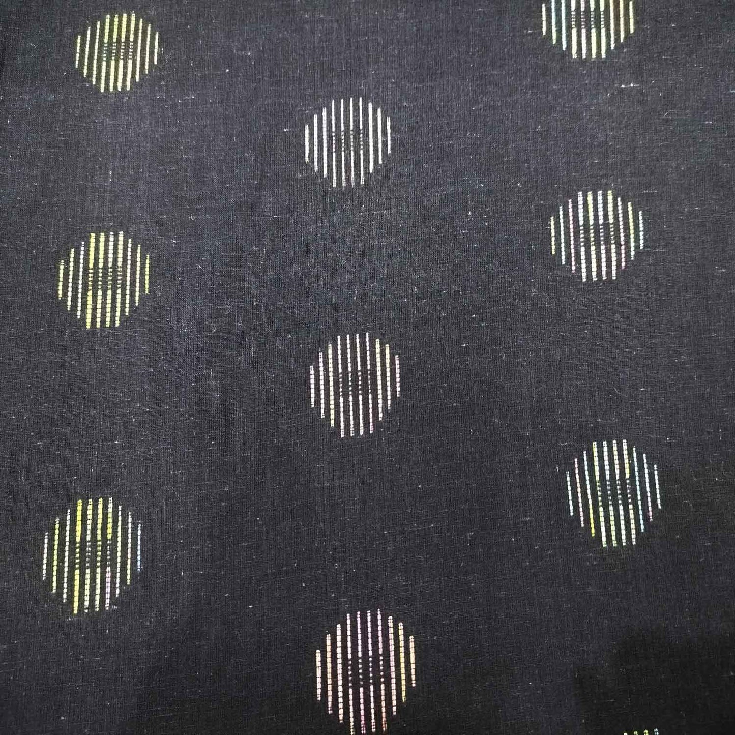 Blue Multicolor Dobby Embroidery Cotton DE-16384