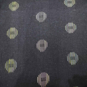 Blue Multicolor Dobby Embroidery Cotton DE-16384