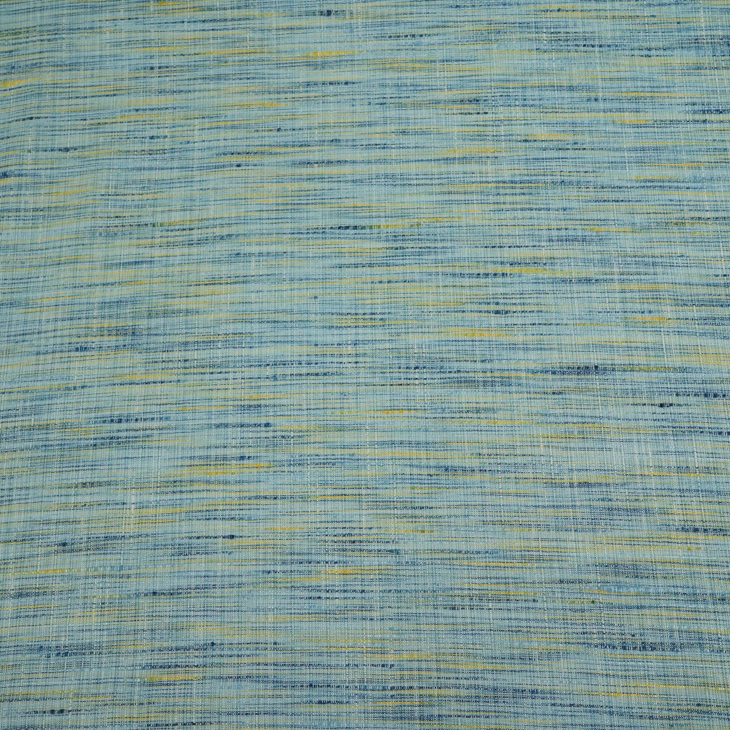Blue Yellow Khadi Linen Fabric DE-16441
