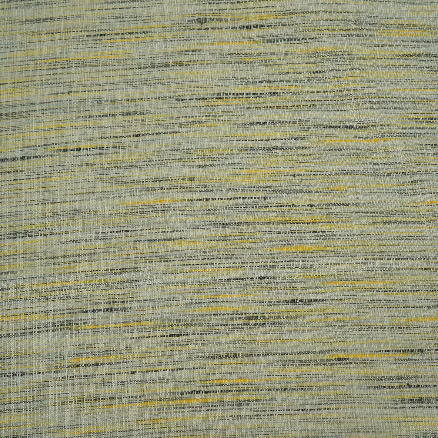 Blue Yellow Khadi Linen Fabric DE-16442