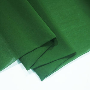 Dark Green Solid Georgette VF-16552