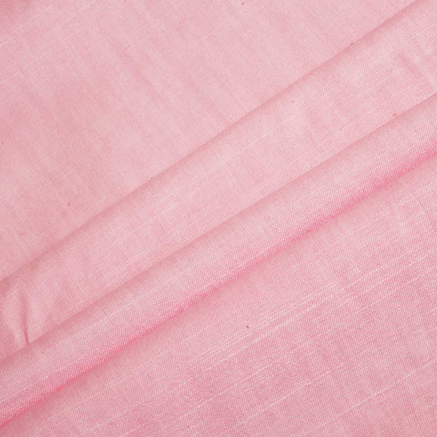 Flamingo Pink Solid Cotton Khadi SS-16766