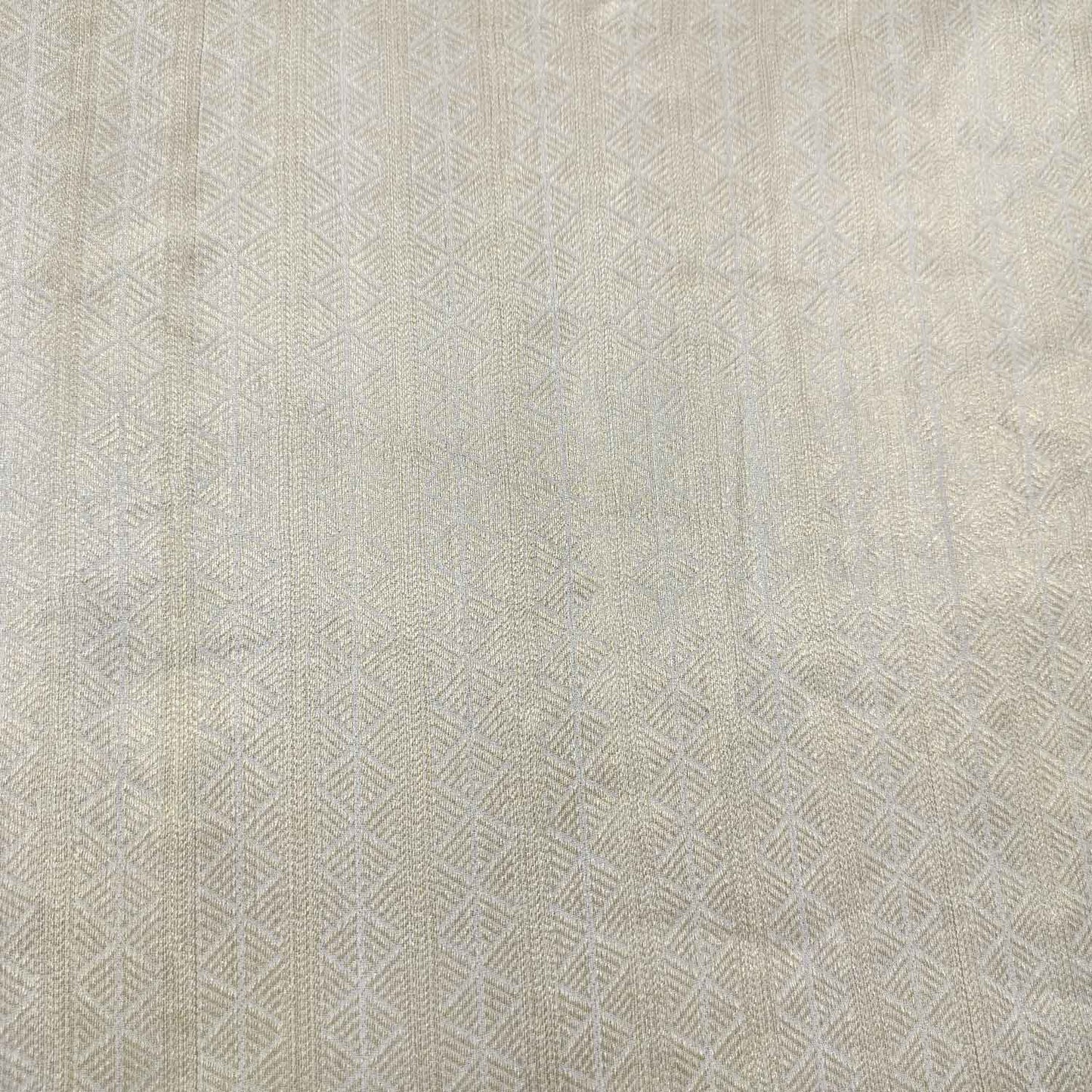 Gold Geometrical Jacquard Chiffon Silk KRE-16939