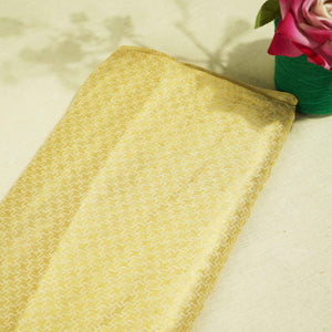 Gold Abstract Jacquard Chiffon Silk KRN-16941