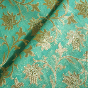 Green Zari Floral Jacqurd Cotton Katwar Patola KRE-17094