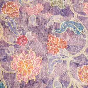 Purple Floral Print Georgette GT-17117