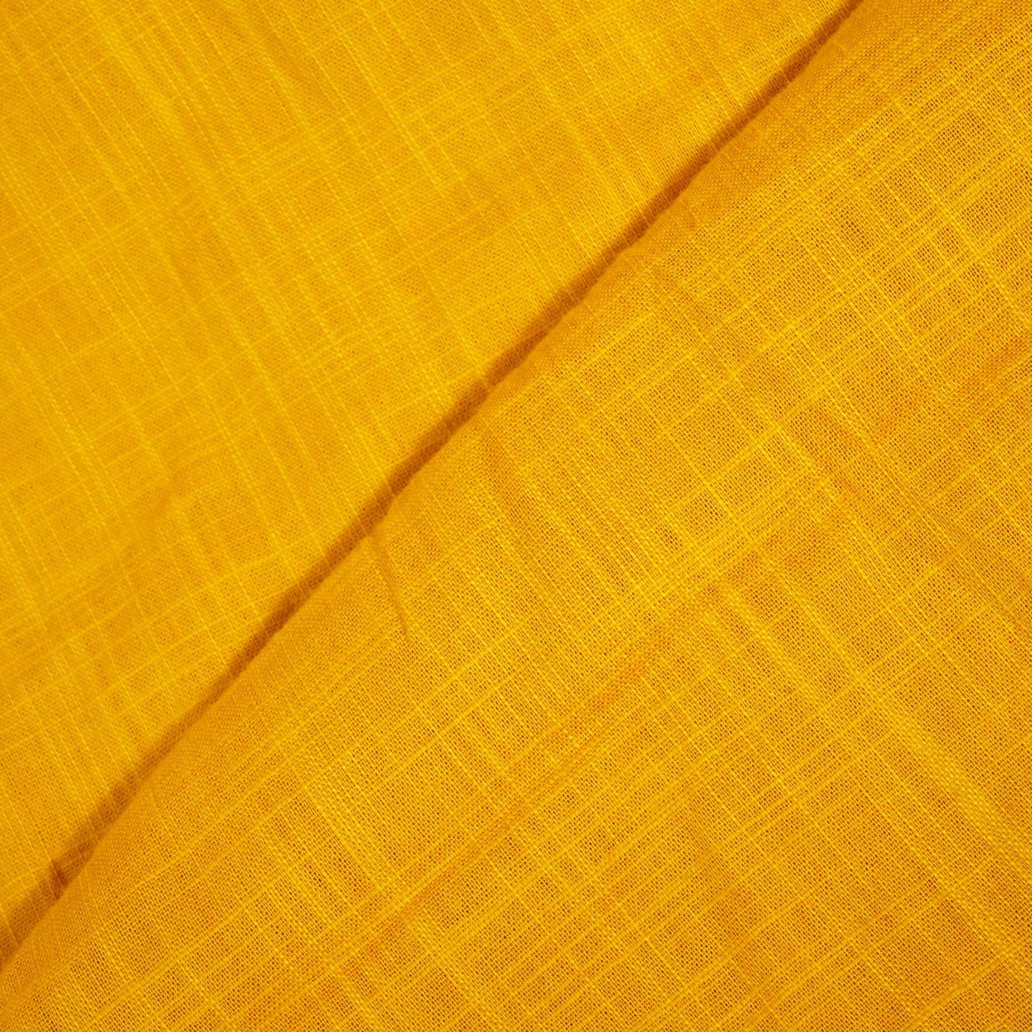 Mustard Yellow Solid Fabric Cotton Linen Slub SH-17232