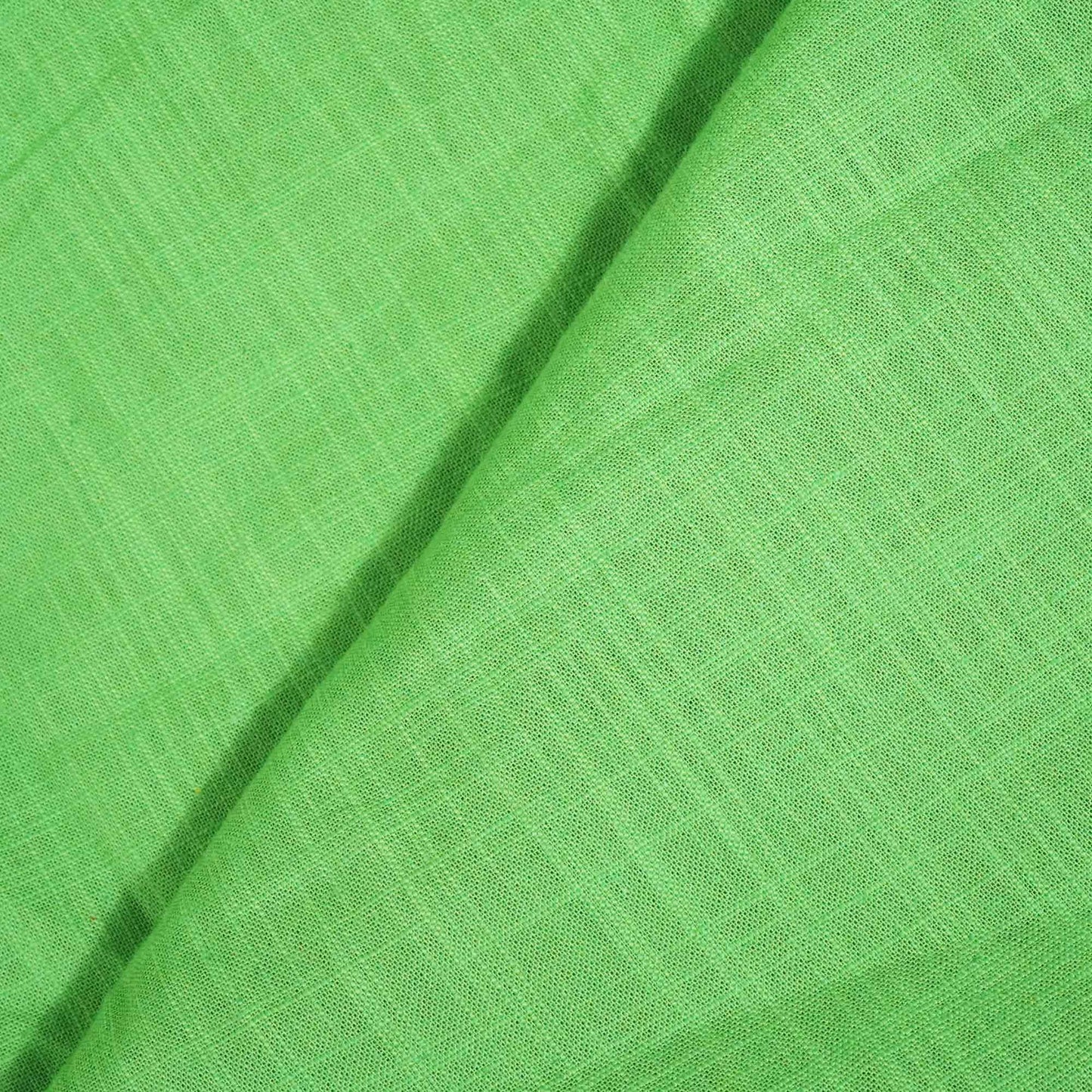 Light Green Solid Fabric Cotton Linen Slub SH-17244