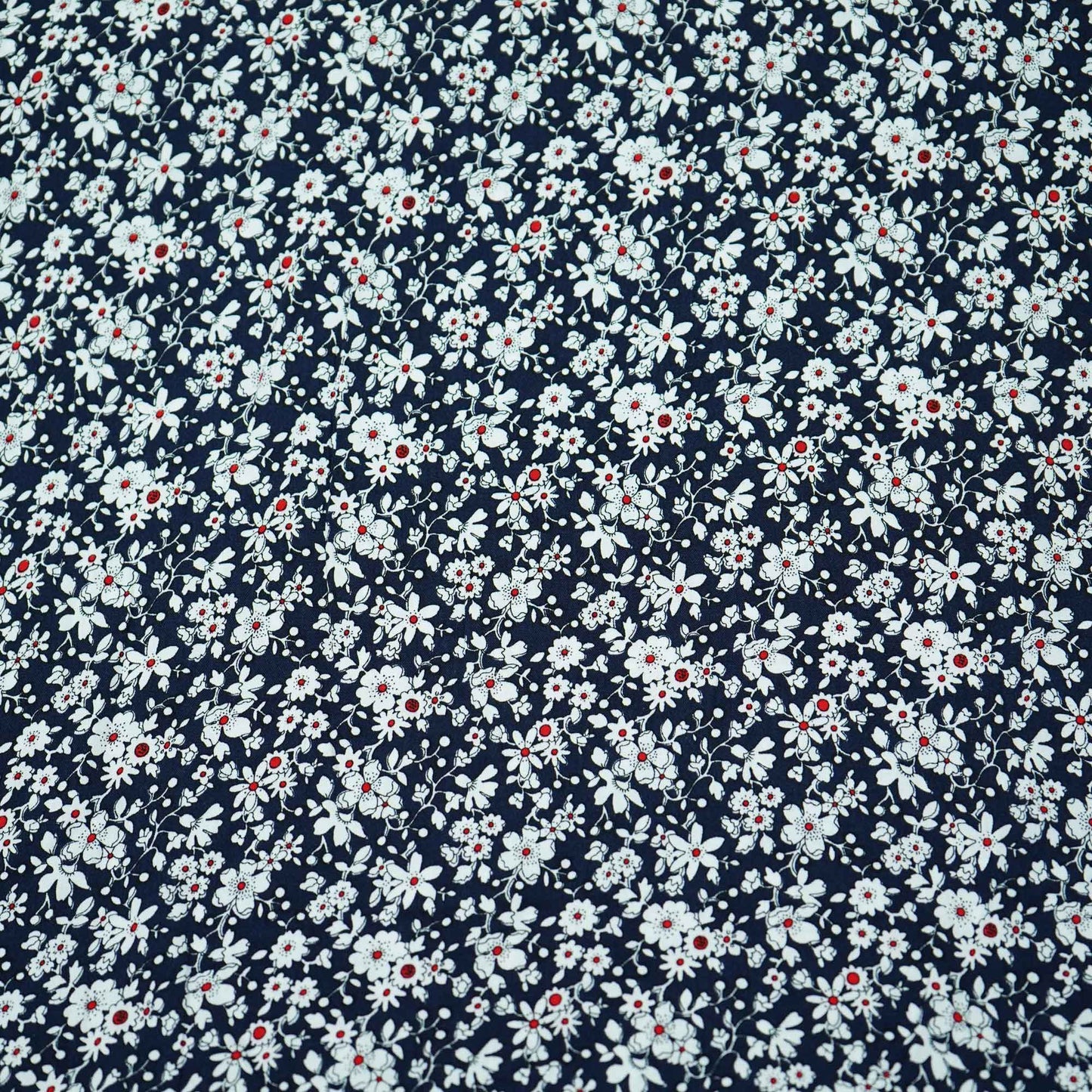Black Floral Print Rayon Fabric AF-17345