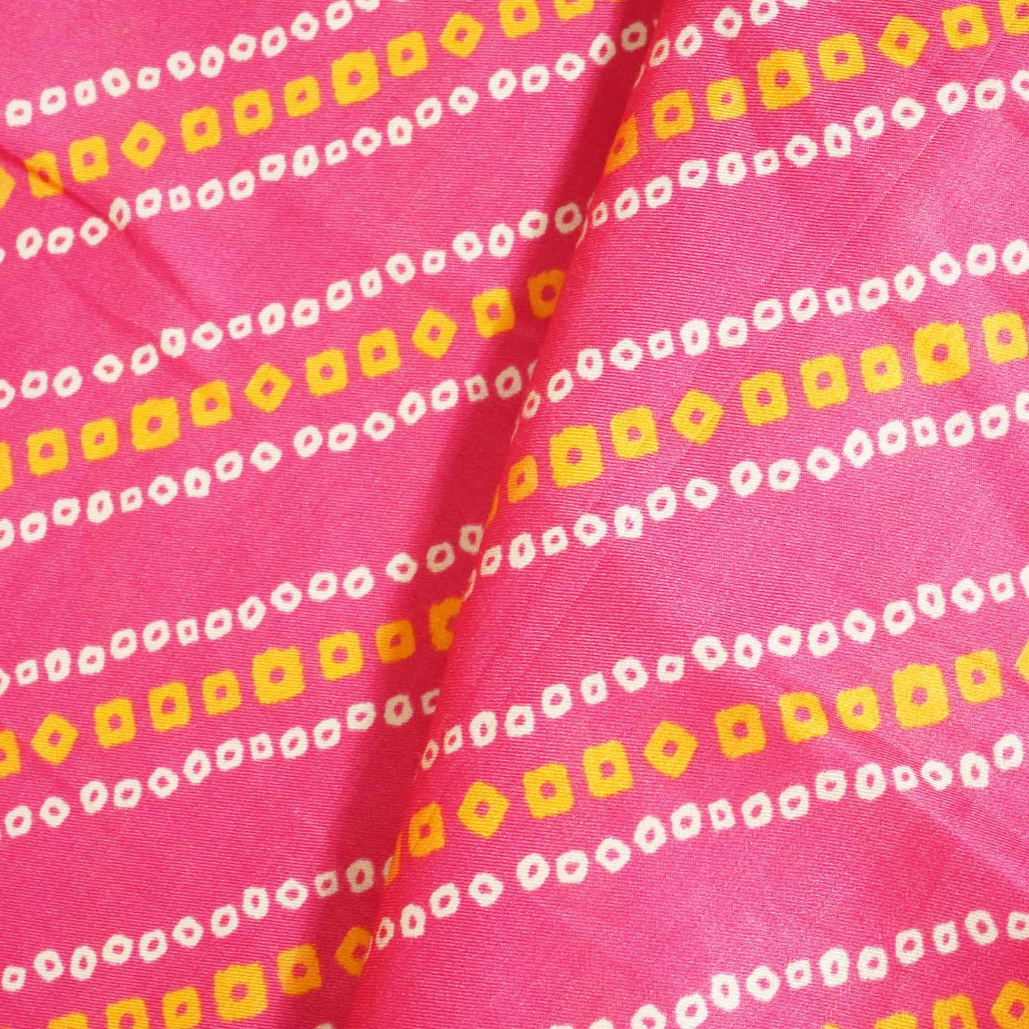 Pink Bandhani Print Gaji Silk GT-17513