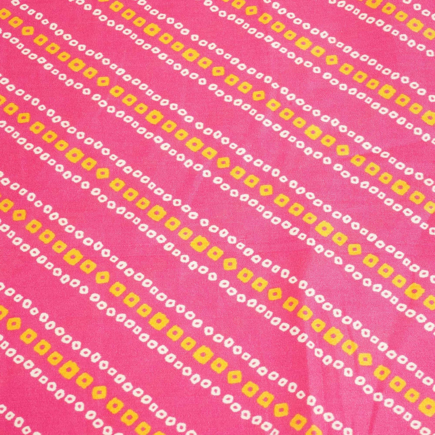 Pink Bandhani Print Gaji Silk GT-17513