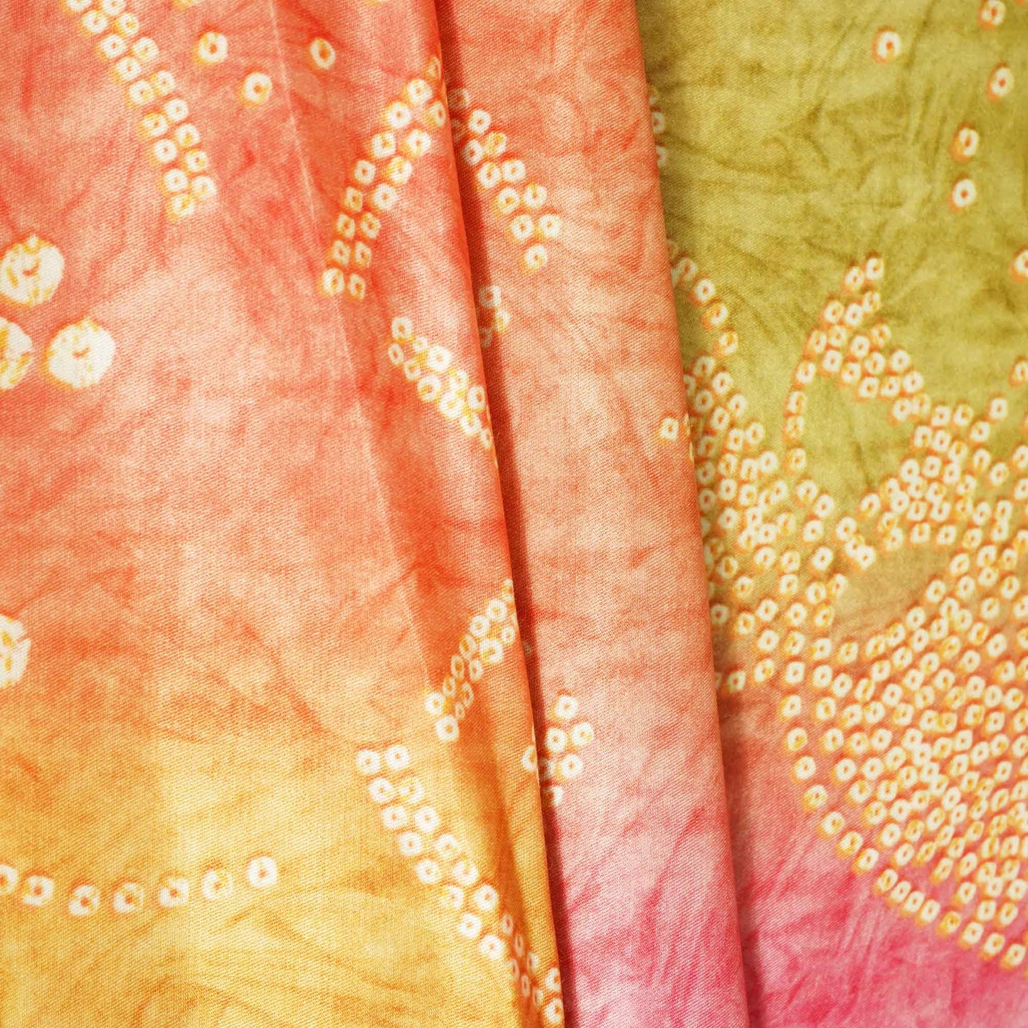 Multicolor Bandhani Print Gaji Silk GT-17520