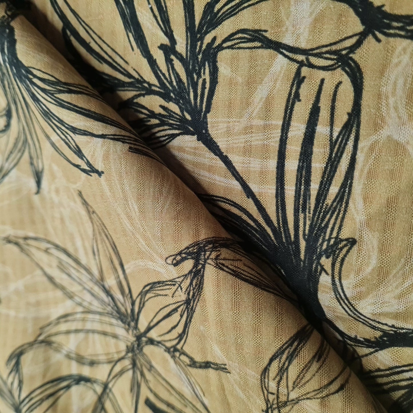 Premium Green Tropical Checks Print Cotton Checks Fabric