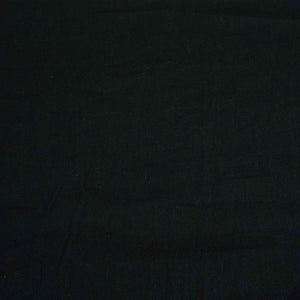 Black Solid Fabric Cotton Linen Slub 1501 SG-17834