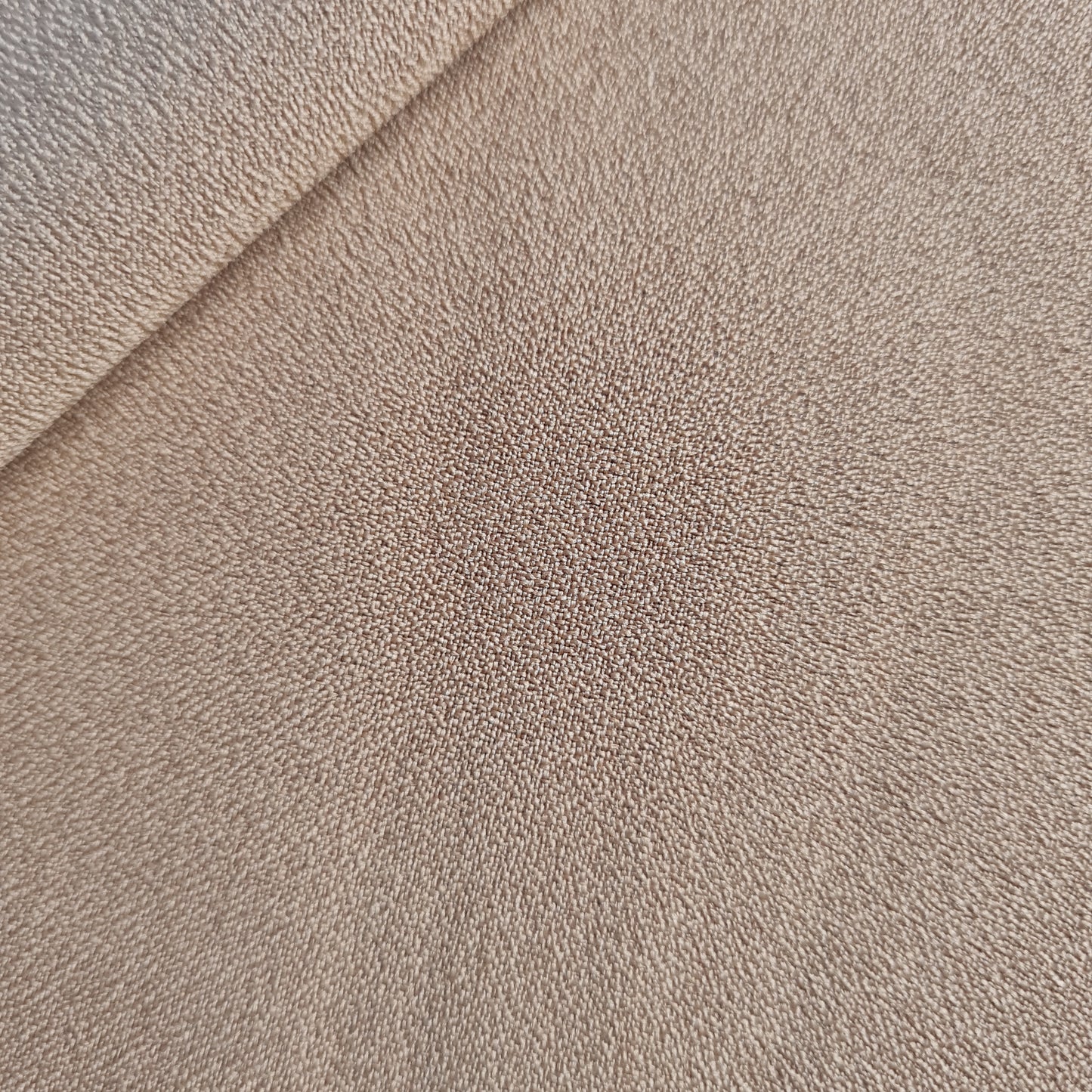Camel Brown Solid Moss Crepe Fabric 17884