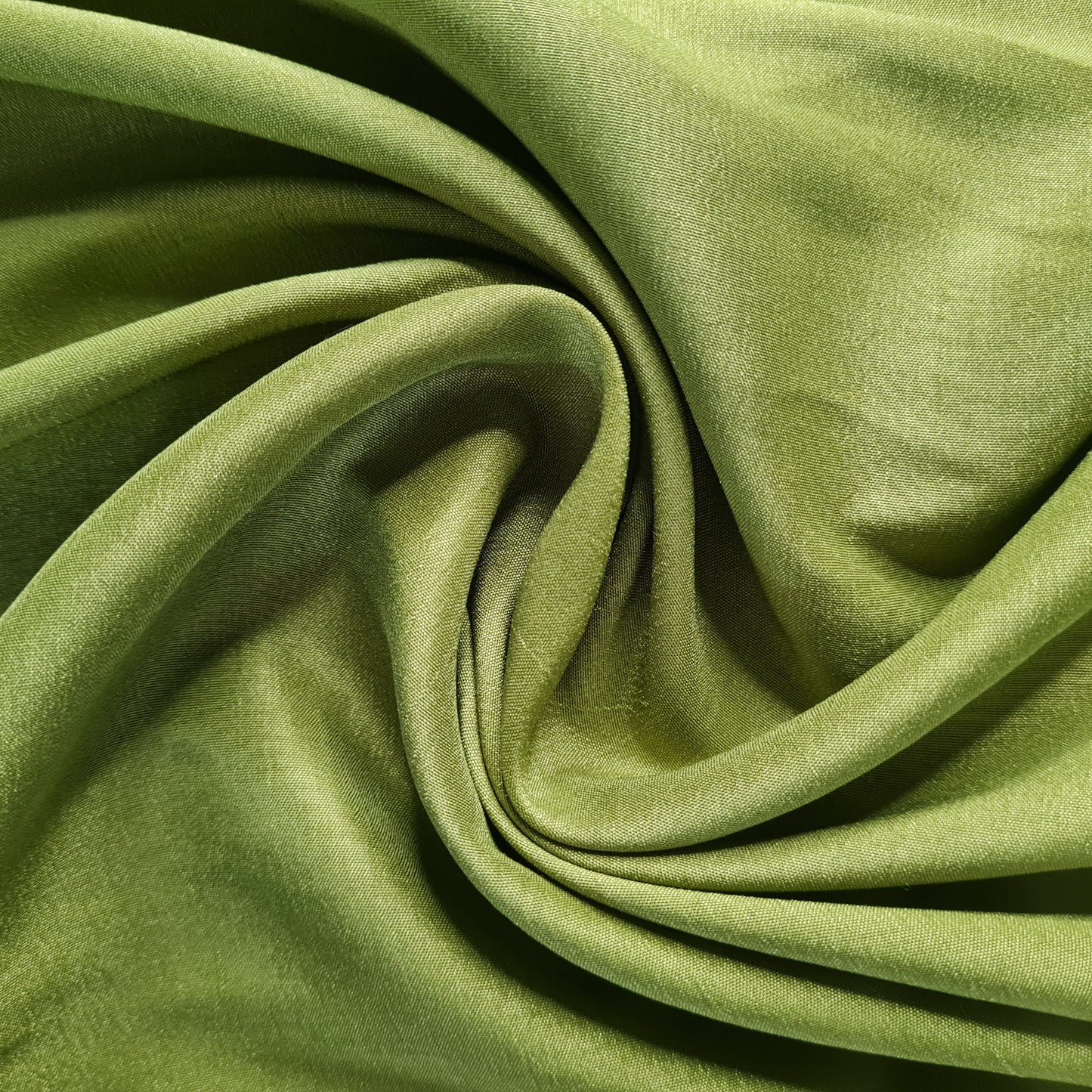 Green Solid Russian Silk Fabric 17927