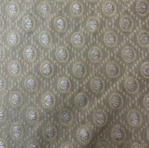 Beige Traditional Buti Dyeable Chanderi Fabric 18064