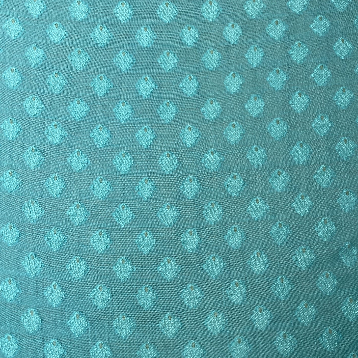 Ocean Blue Zari Traditional Jacquard Cotton Silk Patola Dyeable 18066