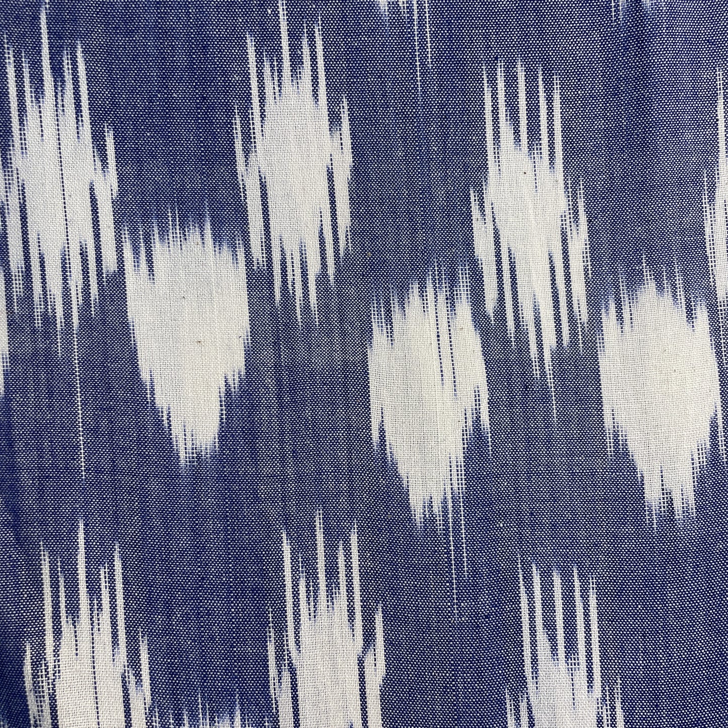 Blue Ikkat Print Cotton Fabric 18118