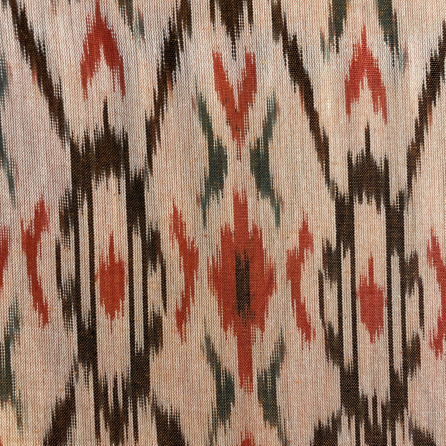 Multicolor Ikkat Print Cotton Fabric 18120
