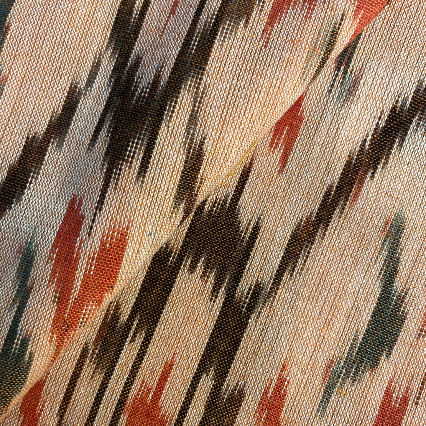 Multicolor Ikkat Print Cotton Fabric 18120
