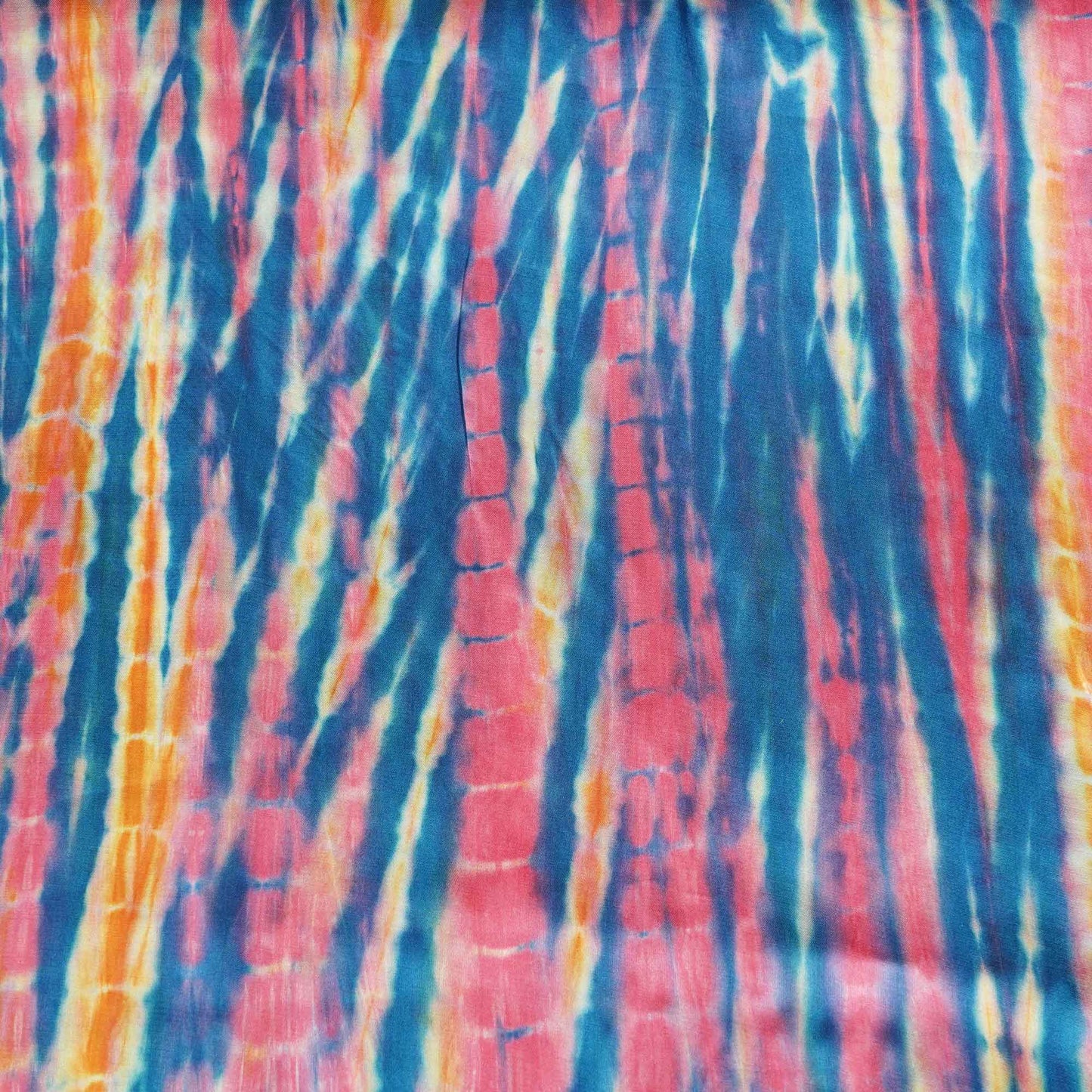 Blue Shibori Print Modal Satin Fabric 177 SC-18525