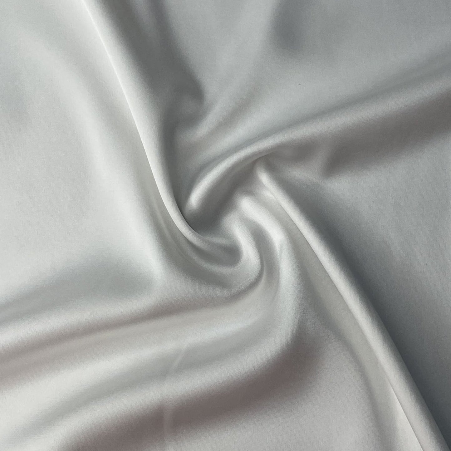 White Solid Zara Satin Fabric 18724