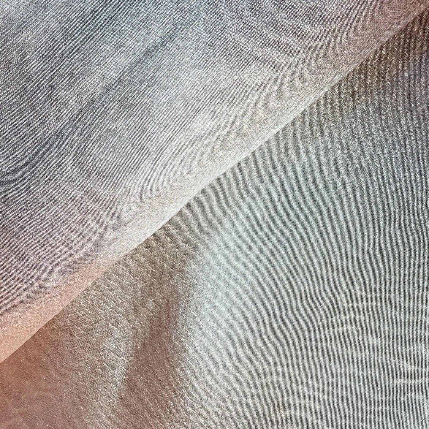 Peach Solid Plain Tissue Fabric 18759