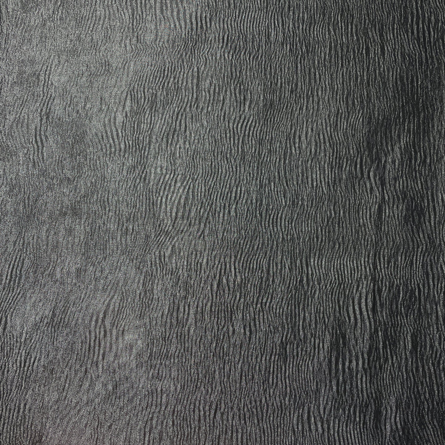 Grey Solid Crushed Tissue Fabric 18774