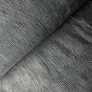 Grey Solid Crushed Tissue Fabric 18774
