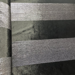 Black Metalic Stripes Valvet Fabric 18792