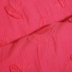 Pink Floral Cutdana Embroidery Tissue Fabric 02355 GT-18817