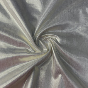Silver & Golden Shimmer Brocade Fabric 19236