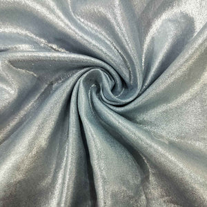 Powder Blue Solid Denim Foil Fabric CF-19325