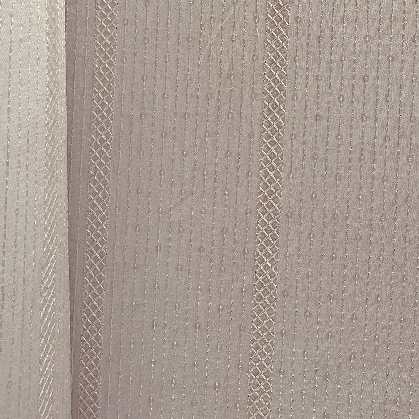 Light Pink Thread Sequins Embroidery Russian Silk Fabric 19534